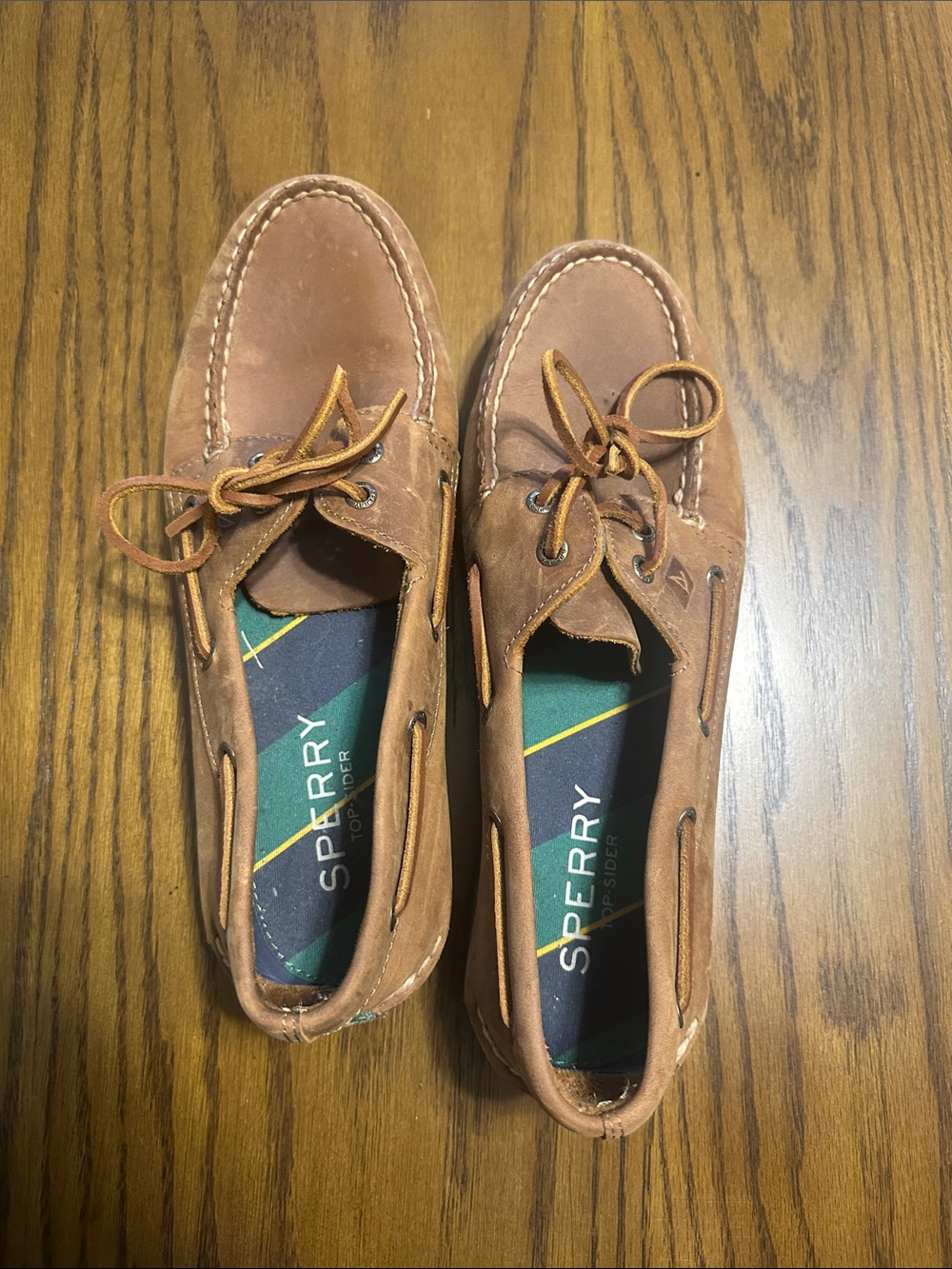 Sperry Tan/Brown Leather Men’s Boat Shoes